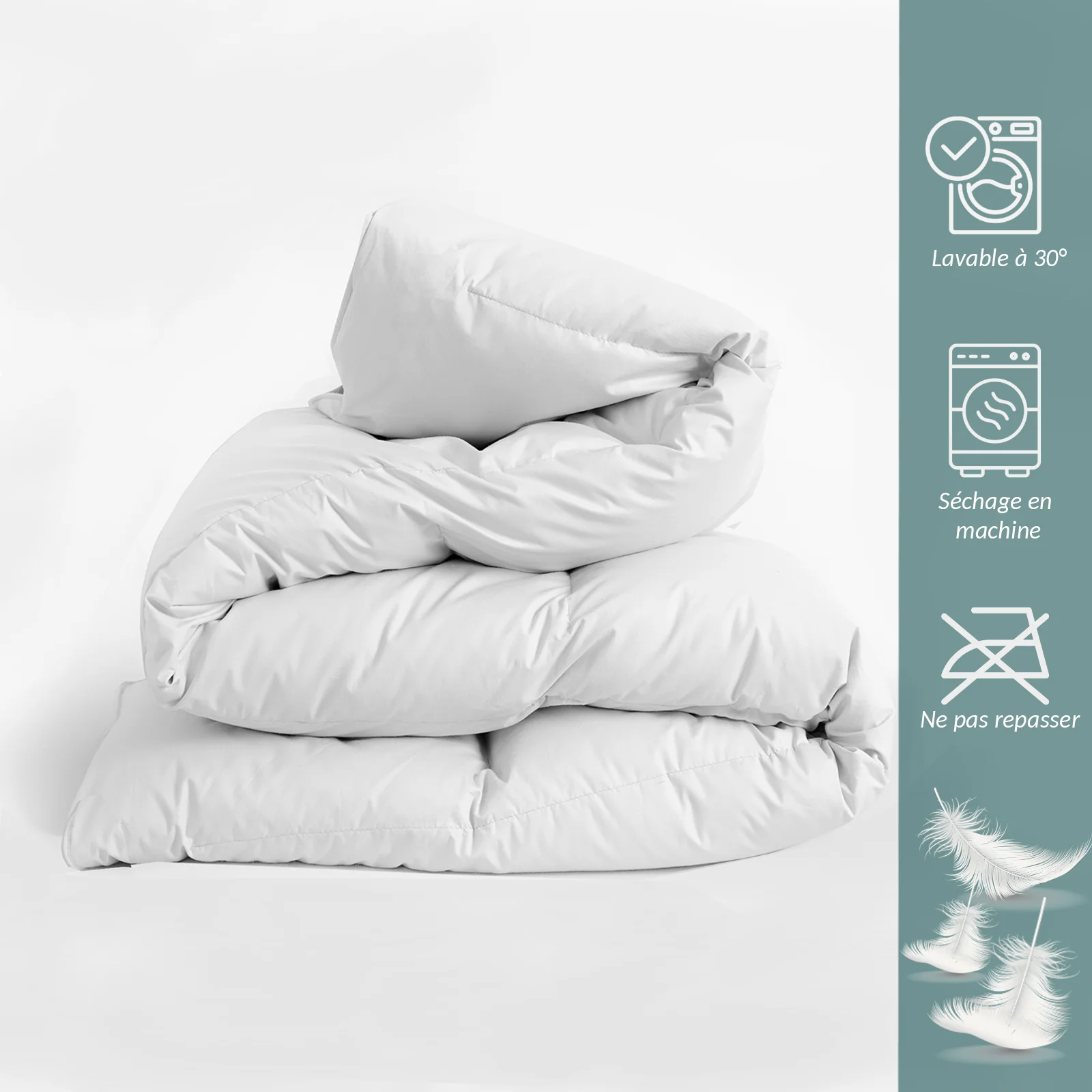 Pack Plume : Surmatelas + Couette + Oreiller - Image 3