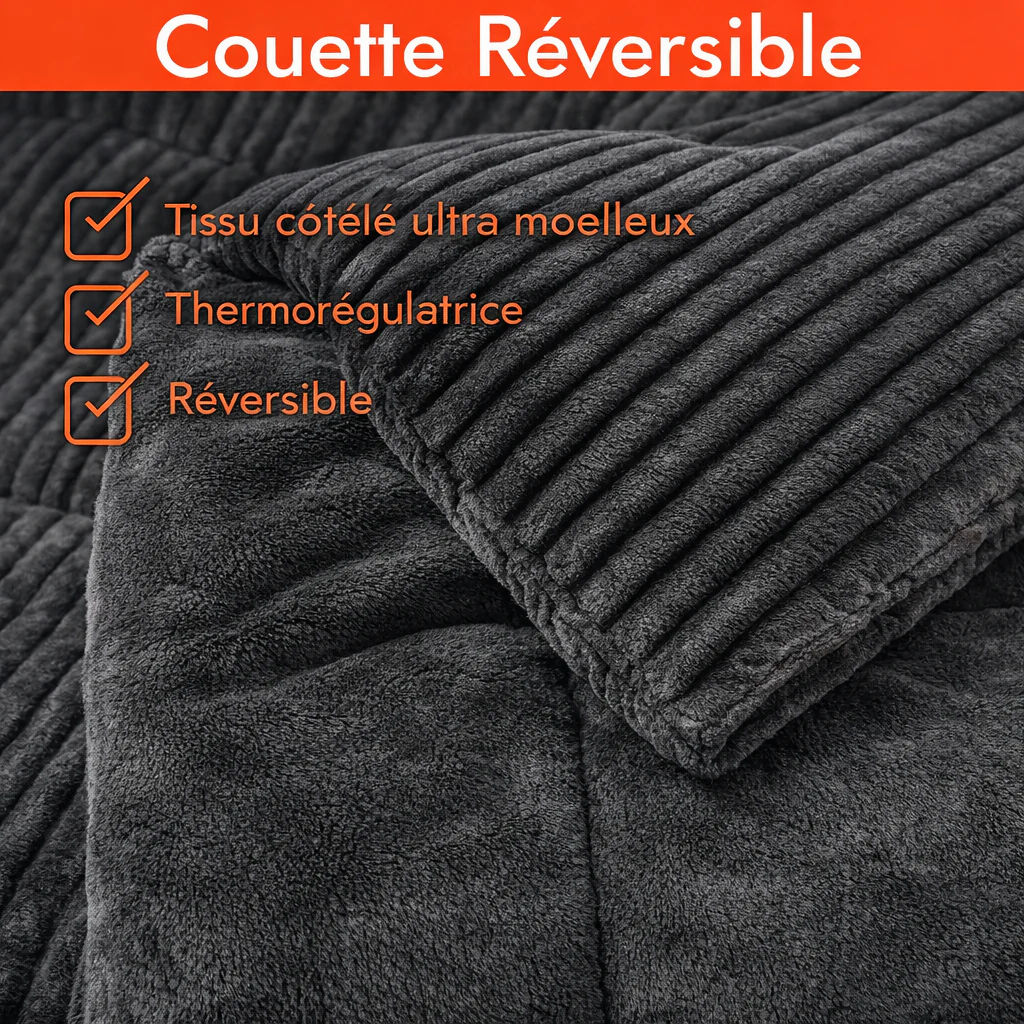 Couette haut de gamme grand froid, réversible - Collection Coton Club - Image 16