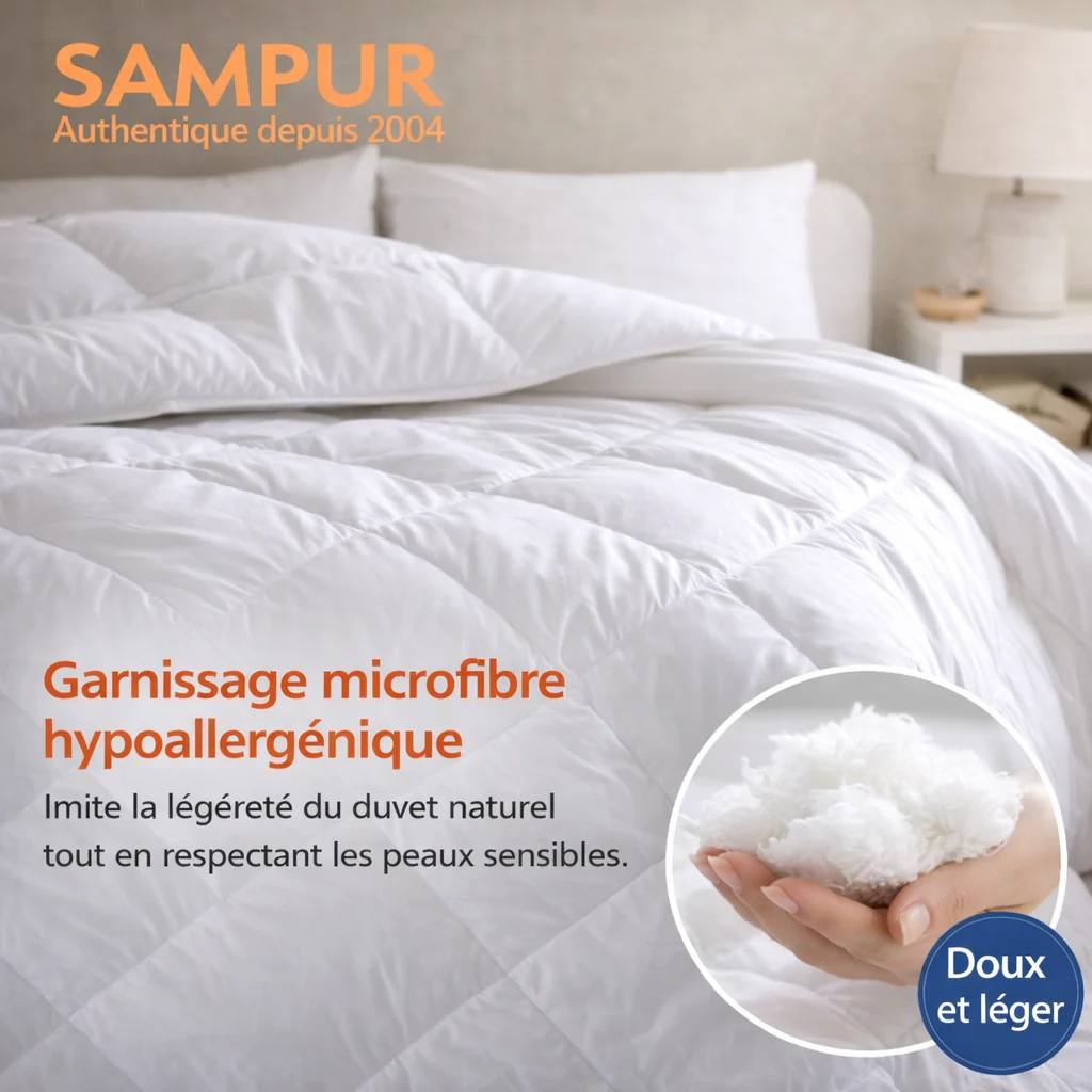 Couette haut de gamme grand froid, réversible - Collection Coton Club - Image 22