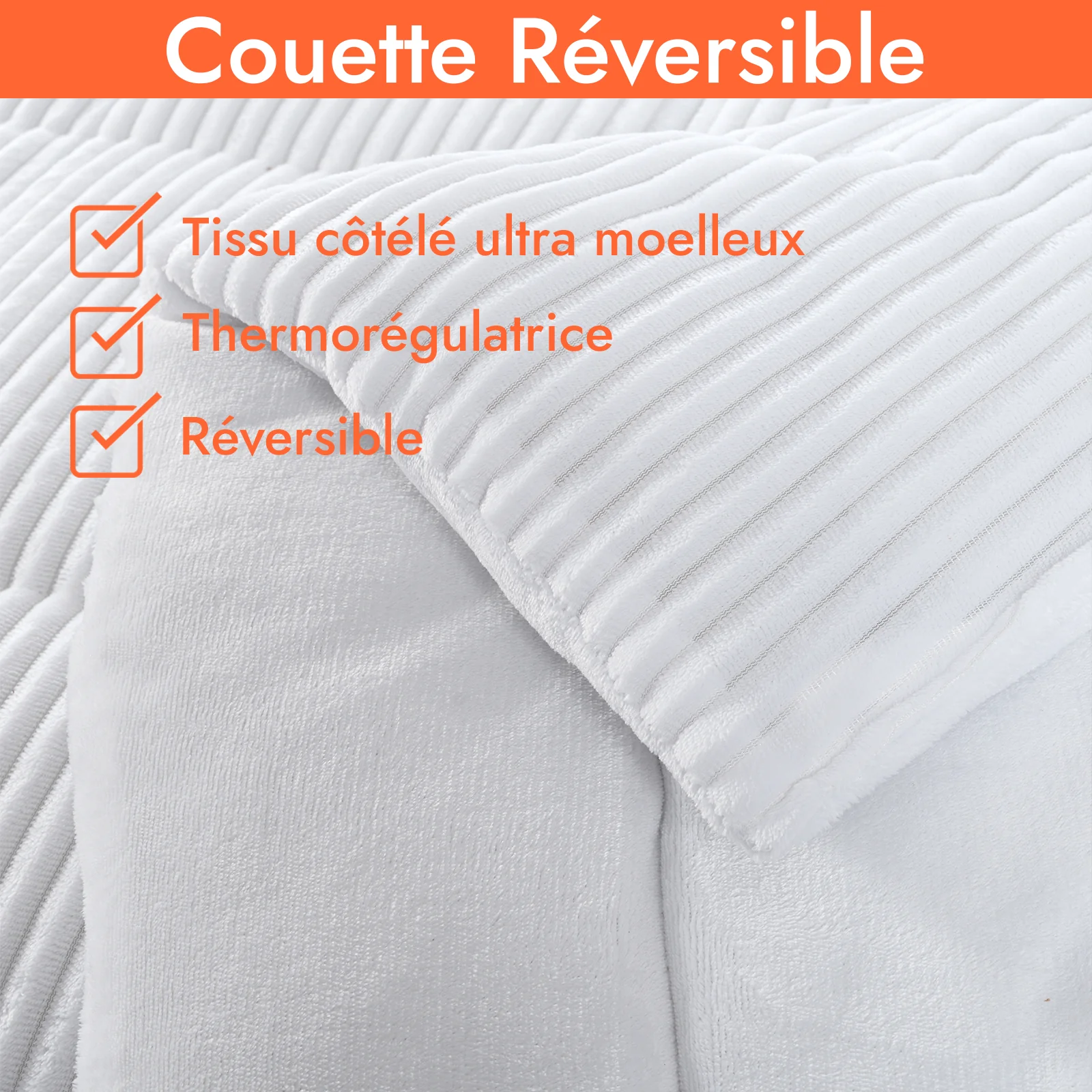 Couette haut de gamme grand froid, réversible - Collection Coton Club - Image 6
