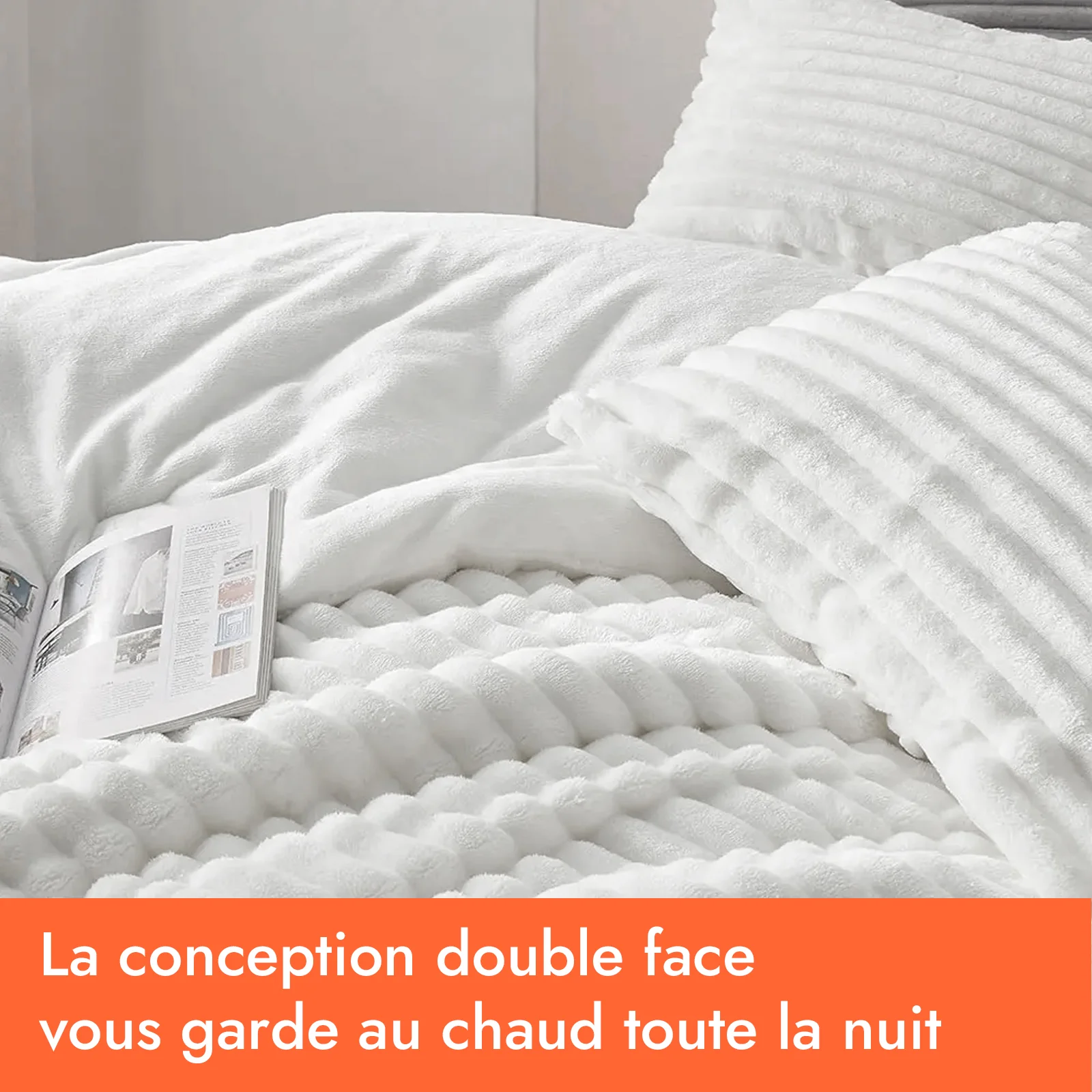 Couette haut de gamme grand froid, réversible - Collection Coton Club - Image 7
