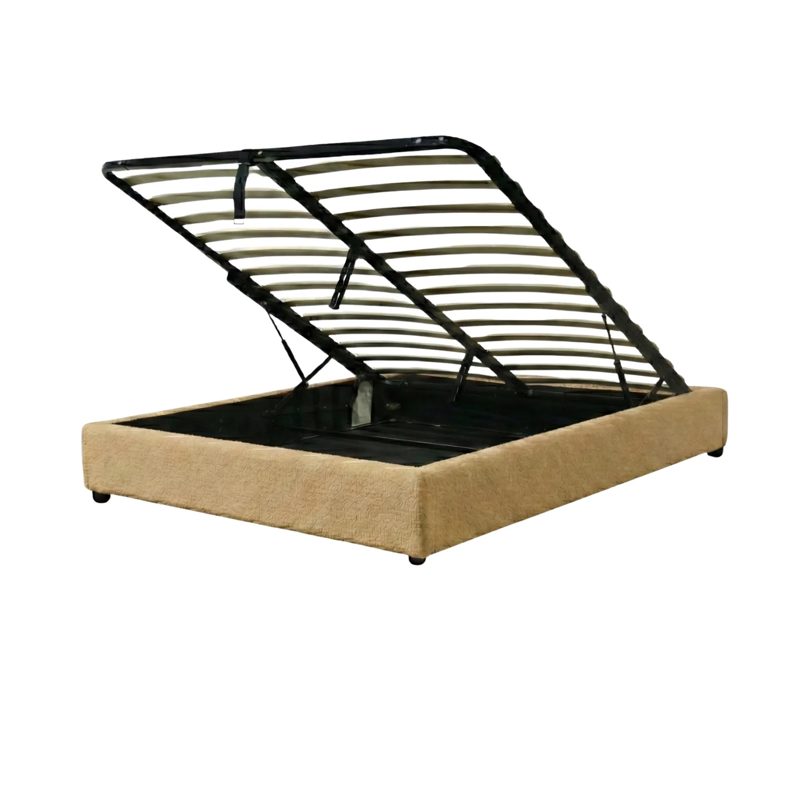 Lit coffre bouclette, lattes flexibles, grand espace de stockage - Collection Vegas - Image 14