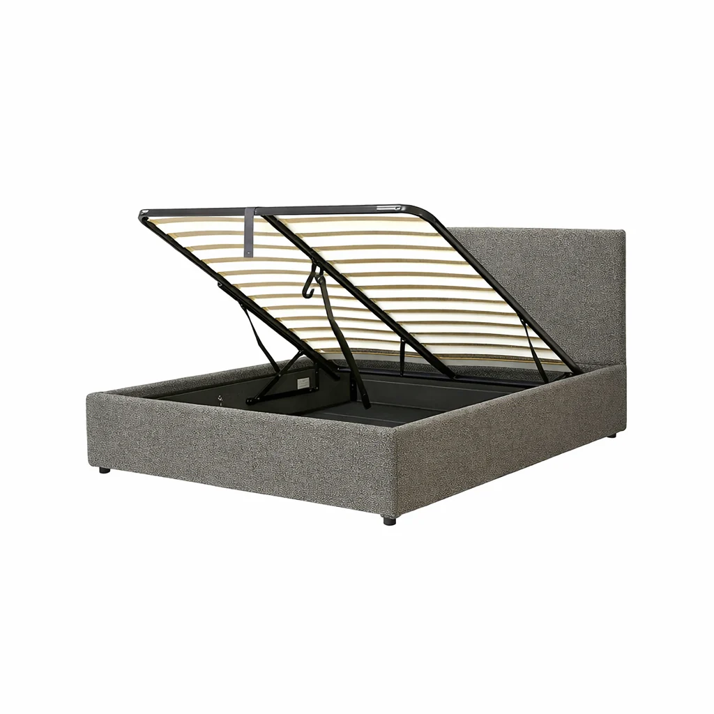 Lit coffre électrique avec tête de lit, bouclette, télécommande - Collection Futura design - Image 9