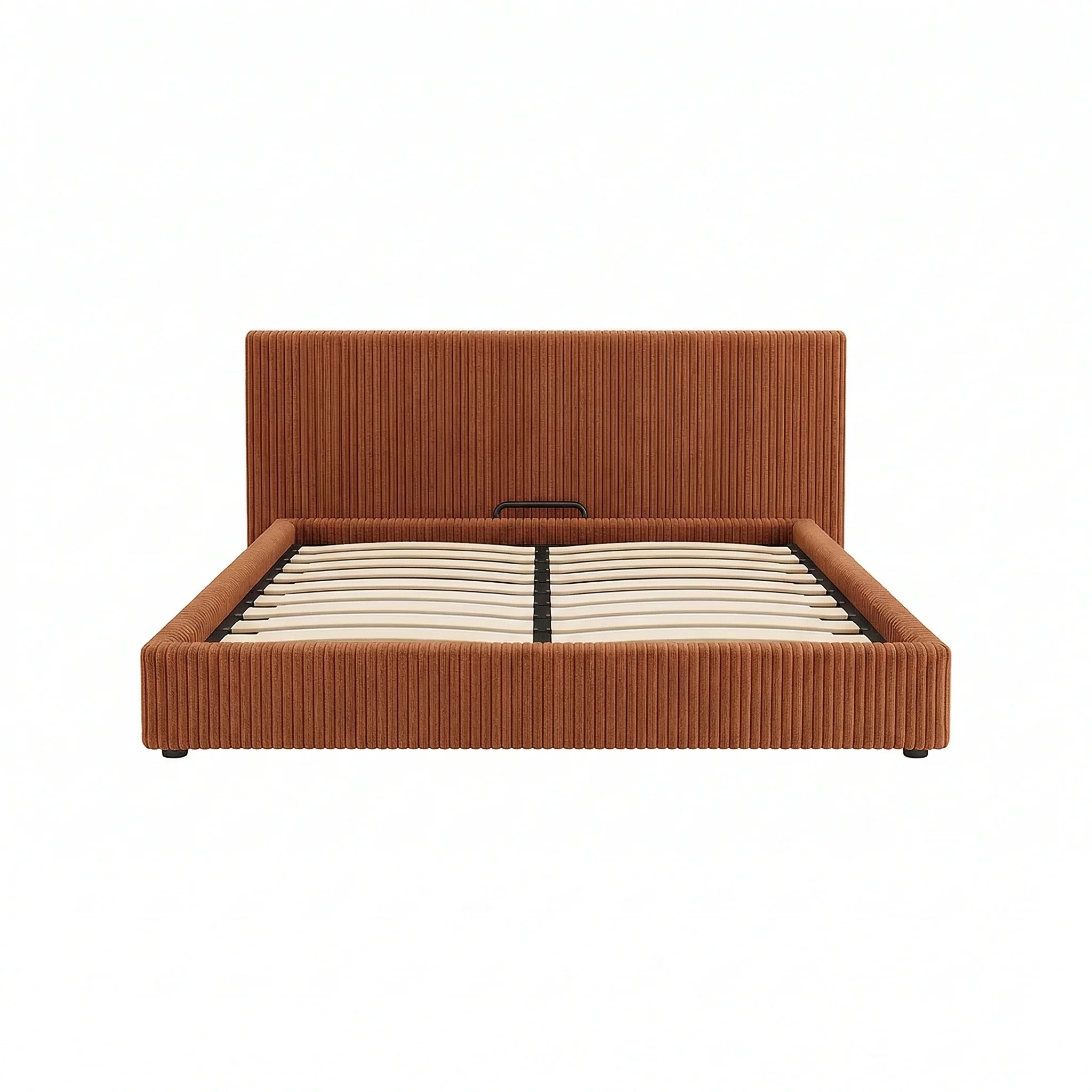 Lit coffre électrique avec tête de lit, velours côtelé, télécommande - Collection Futura design - Image 14