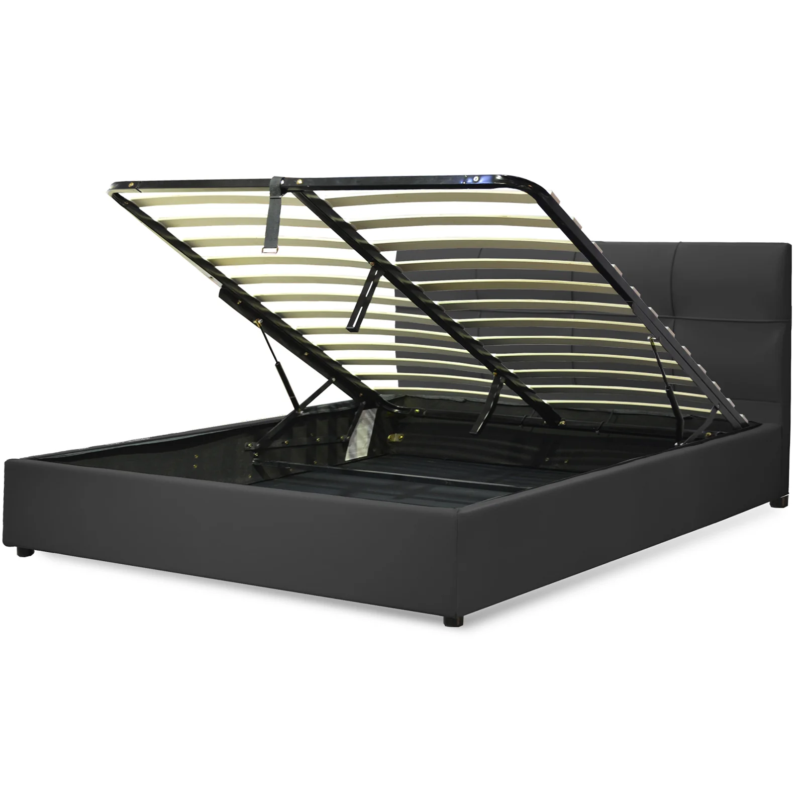 Lit coffre VariLuxe innovant - Tête de lit interchangeable : Simili cuir et grand coffre - Image 25