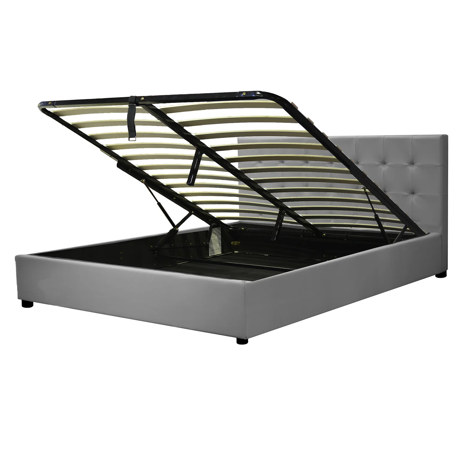 Lit coffre VariLuxe innovant - Tête de lit interchangeable : Simili cuir et grand coffre - Image 53