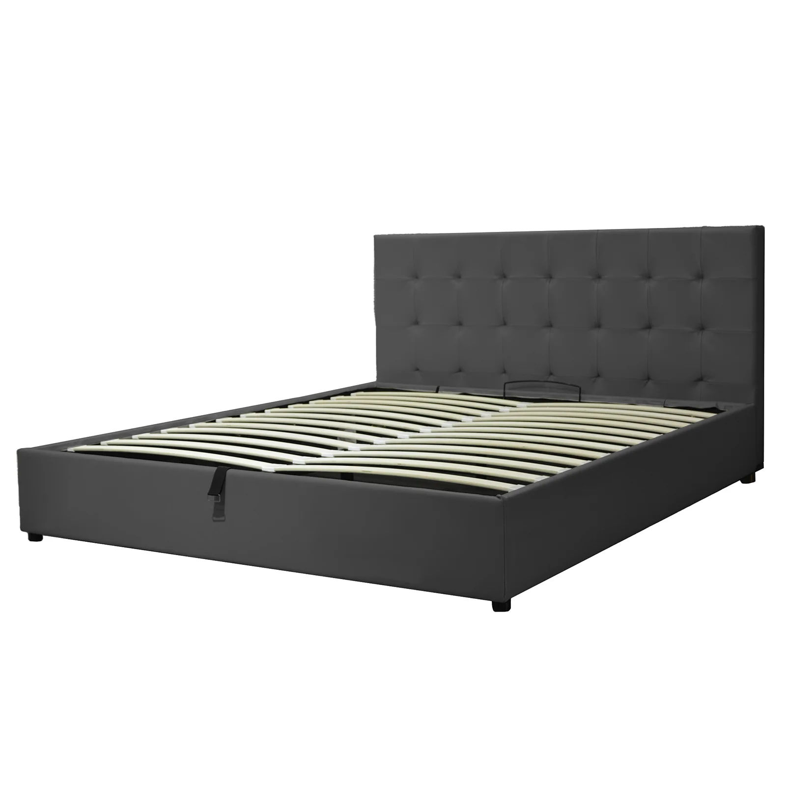 Lit coffre VariLuxe innovant - Tête de lit interchangeable : Simili cuir et grand coffre - Image 59