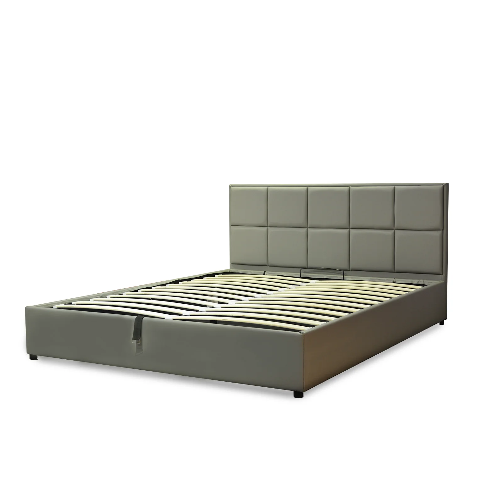 Lit coffre VariLuxe innovant - Tête de lit interchangeable : Simili cuir et grand coffre - Image 66