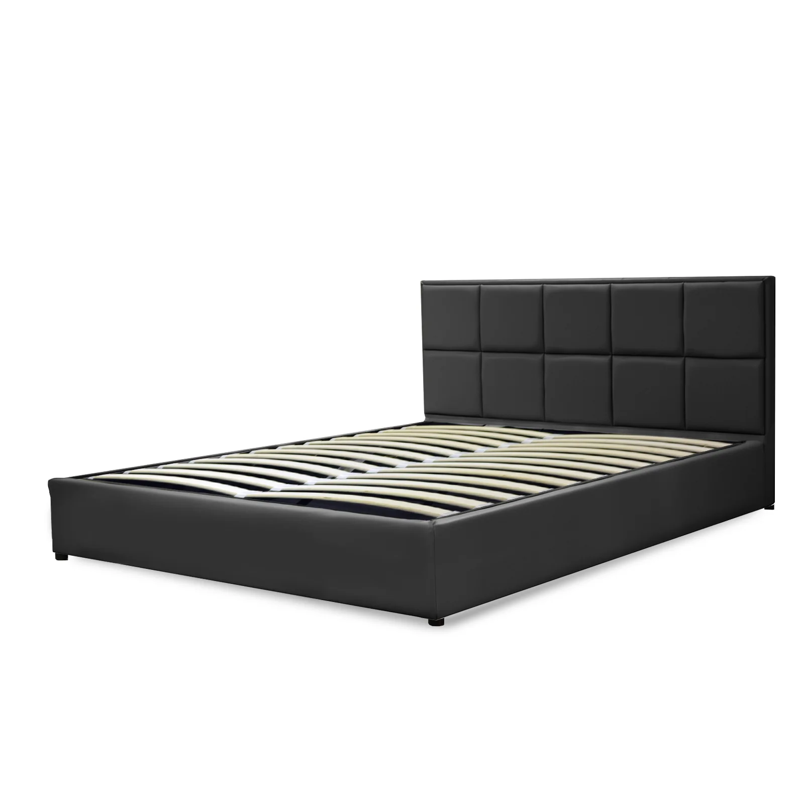 Lit coffre VariLuxe innovant - Tête de lit interchangeable : Simili cuir et grand coffre - Image 71