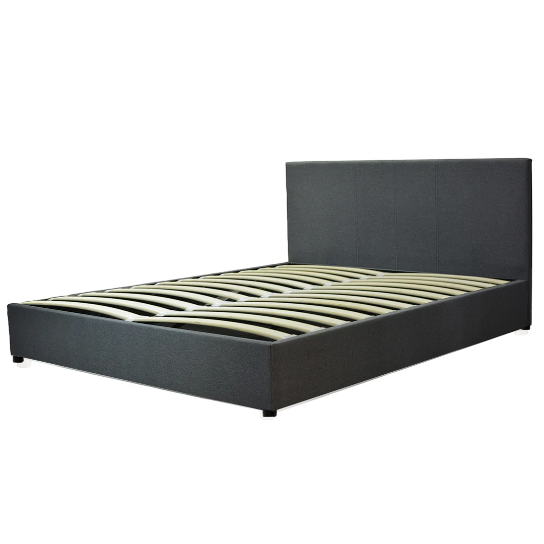 Lit coffre VariLuxe innovant - Tête de lit interchangeable : Tissu et grand coffre - Image 11