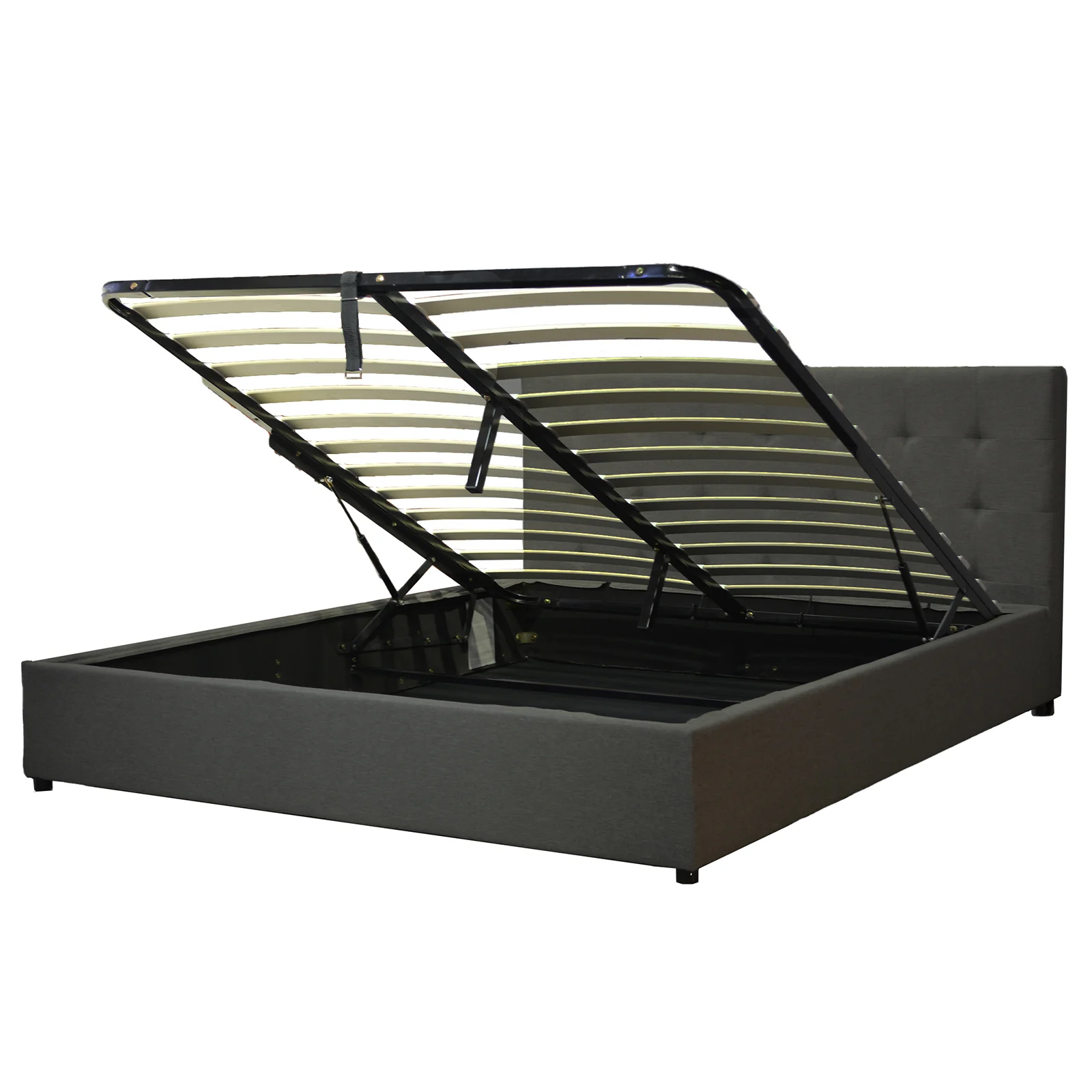 Lit coffre VariLuxe innovant - Tête de lit interchangeable : Tissu et grand coffre - Image 18