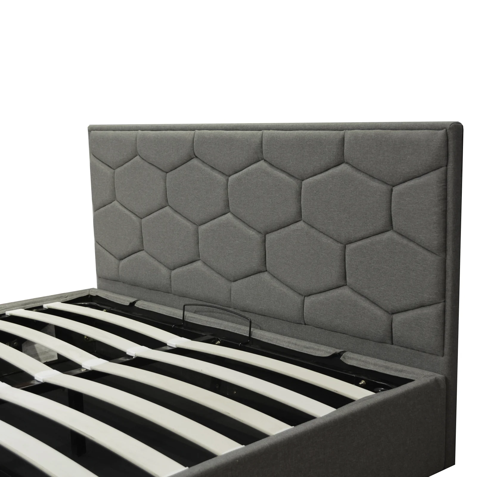 Lit coffre VariLuxe innovant - Tête de lit interchangeable : Tissu et grand coffre - Image 29