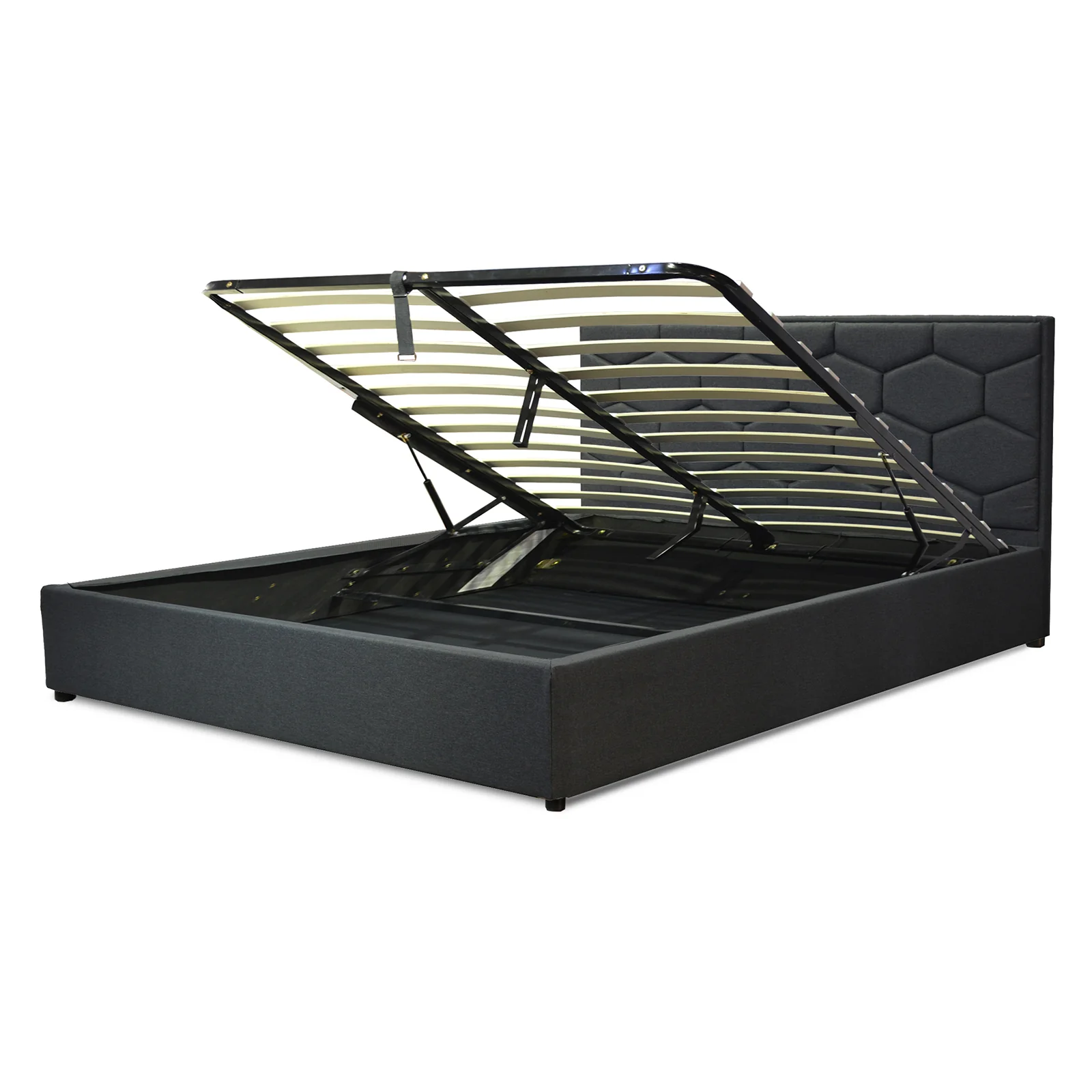 Lit coffre VariLuxe innovant - Tête de lit interchangeable : Tissu et grand coffre - Image 32