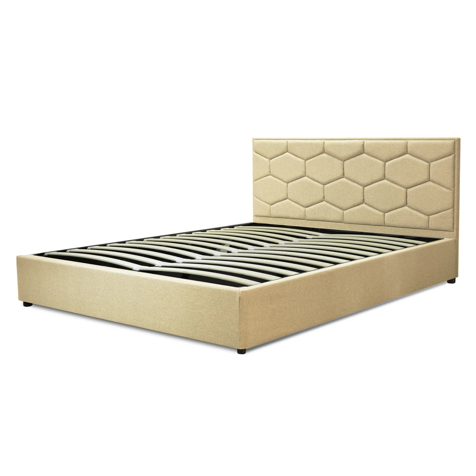 Lit coffre VariLuxe innovant - Tête de lit interchangeable : Tissu et grand coffre - Image 43