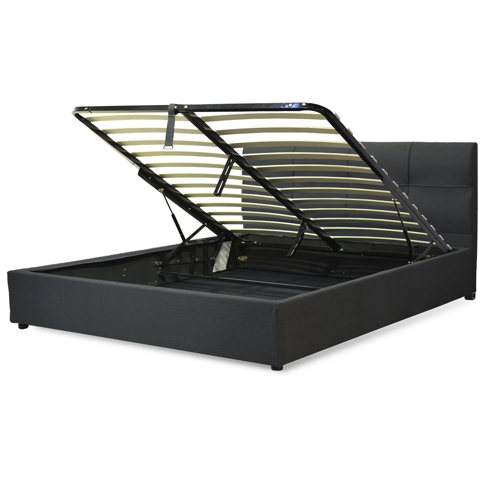 Lit coffre VariLuxe innovant - Tête de lit interchangeable : Tissu et grand coffre - Image 8