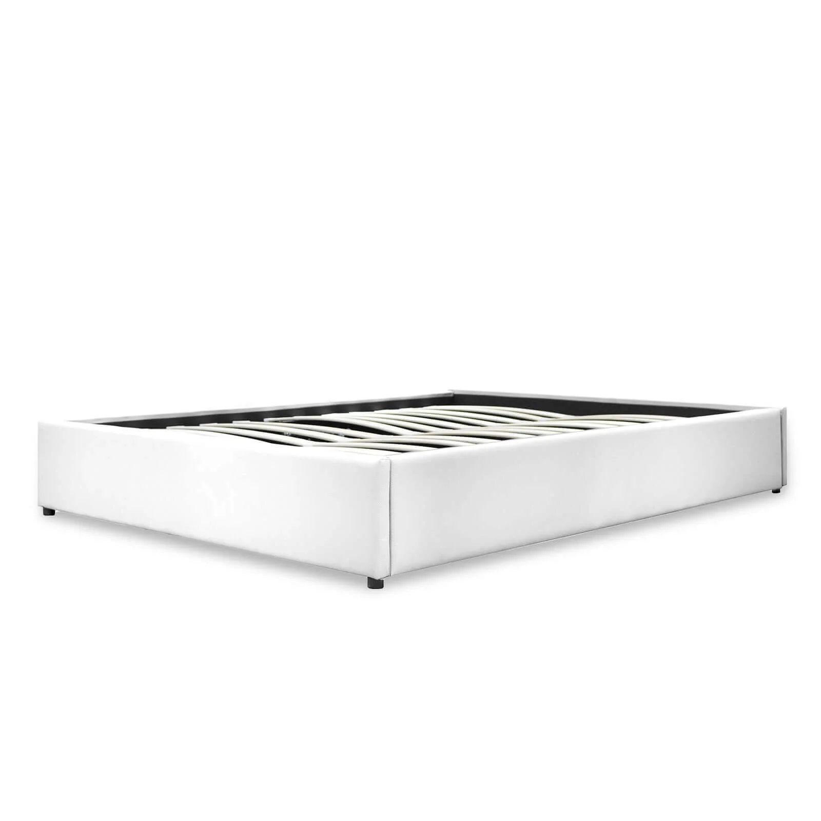 Lit coffre simili cuir, lattes flexibles, grand espace de stockage - Collection Vegas - Image 5