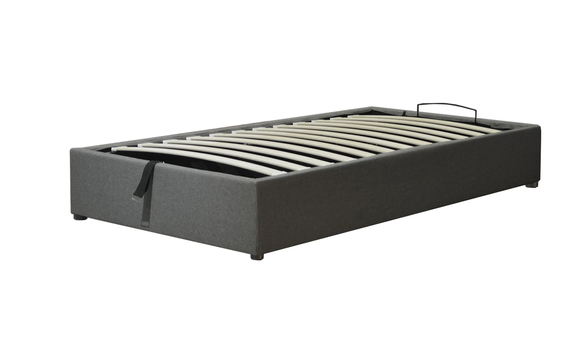 Lit coffre tissu, lattes flexibles, grand espace de stockage - Collection Vegas - Image 13