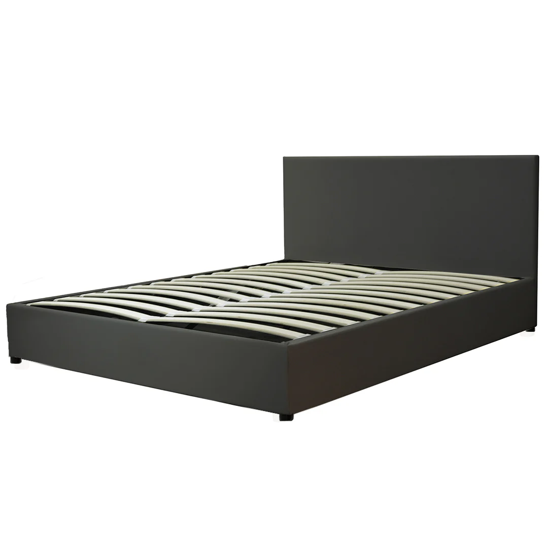 Lit coffre VariLuxe innovant - Tête de lit interchangeable : Simili cuir et grand coffre - Image 41
