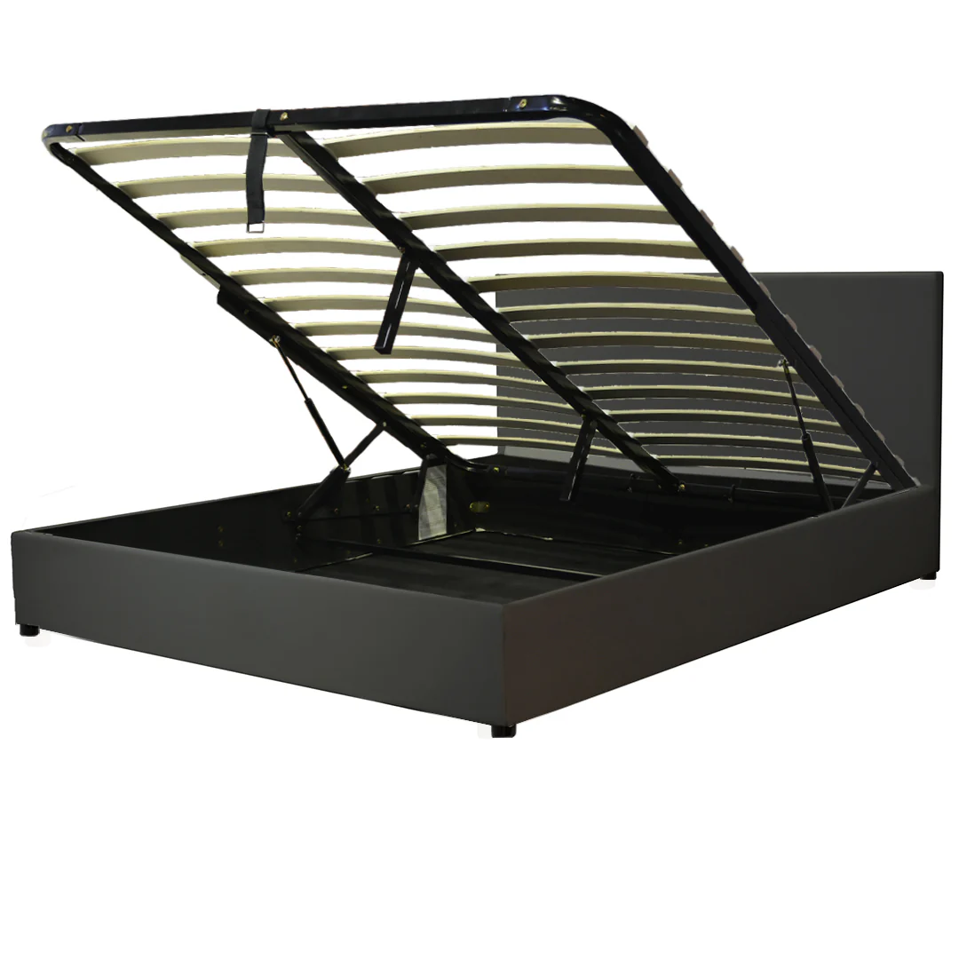 Lit coffre VariLuxe innovant - Tête de lit interchangeable : Simili cuir et grand coffre - Image 39