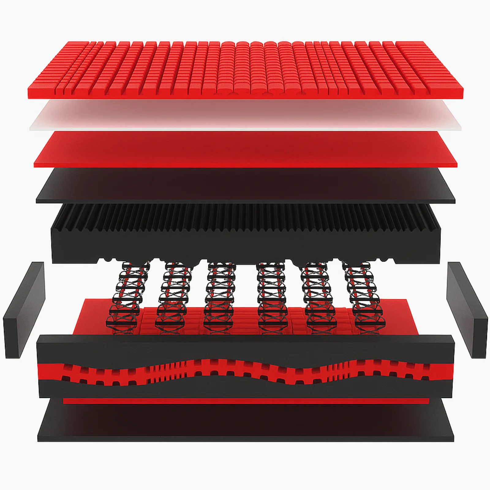 Matelas mémoire de forme, ressorts carbone et déhoussable - Collection AIR FOAM® - Image 3