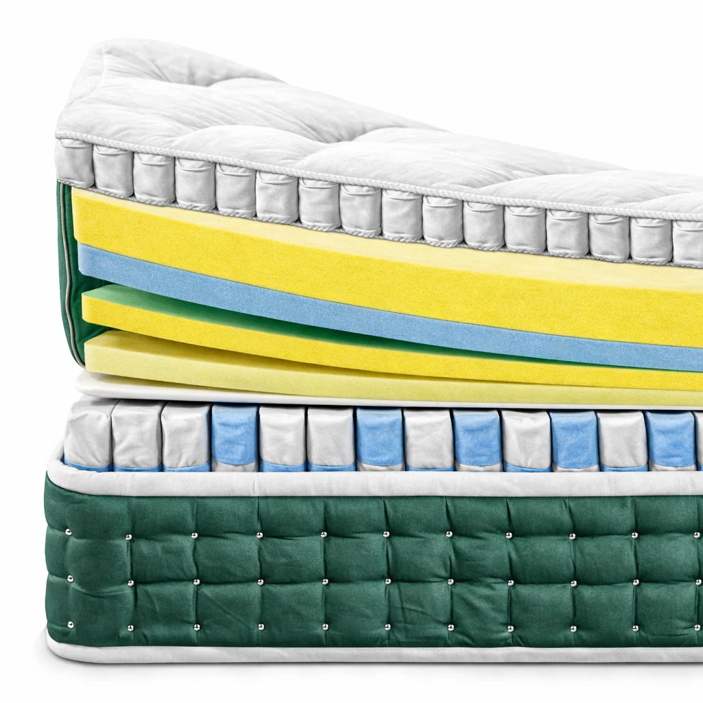 Matelas haut de gamme, surmatelas intégré - Collection Emeraude - Image 11