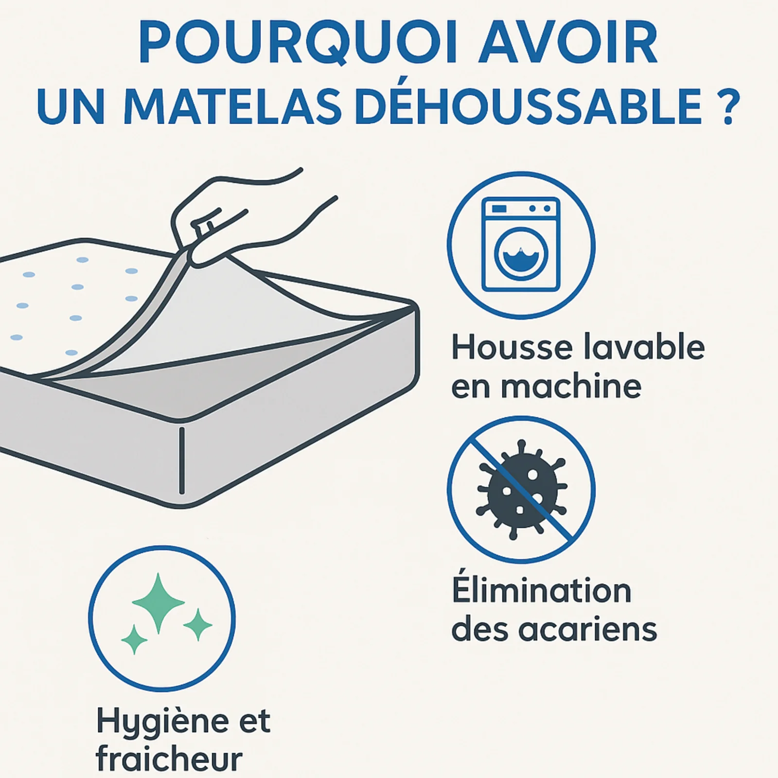 Matelas mousse HR+ et mémoire de forme - Collection Original - Image 8