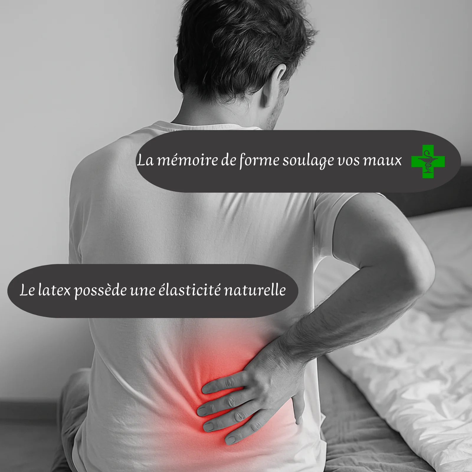 Matelas latex, crin de cheval, mémoire de forme et ressorts - Collection Signature - Image 9