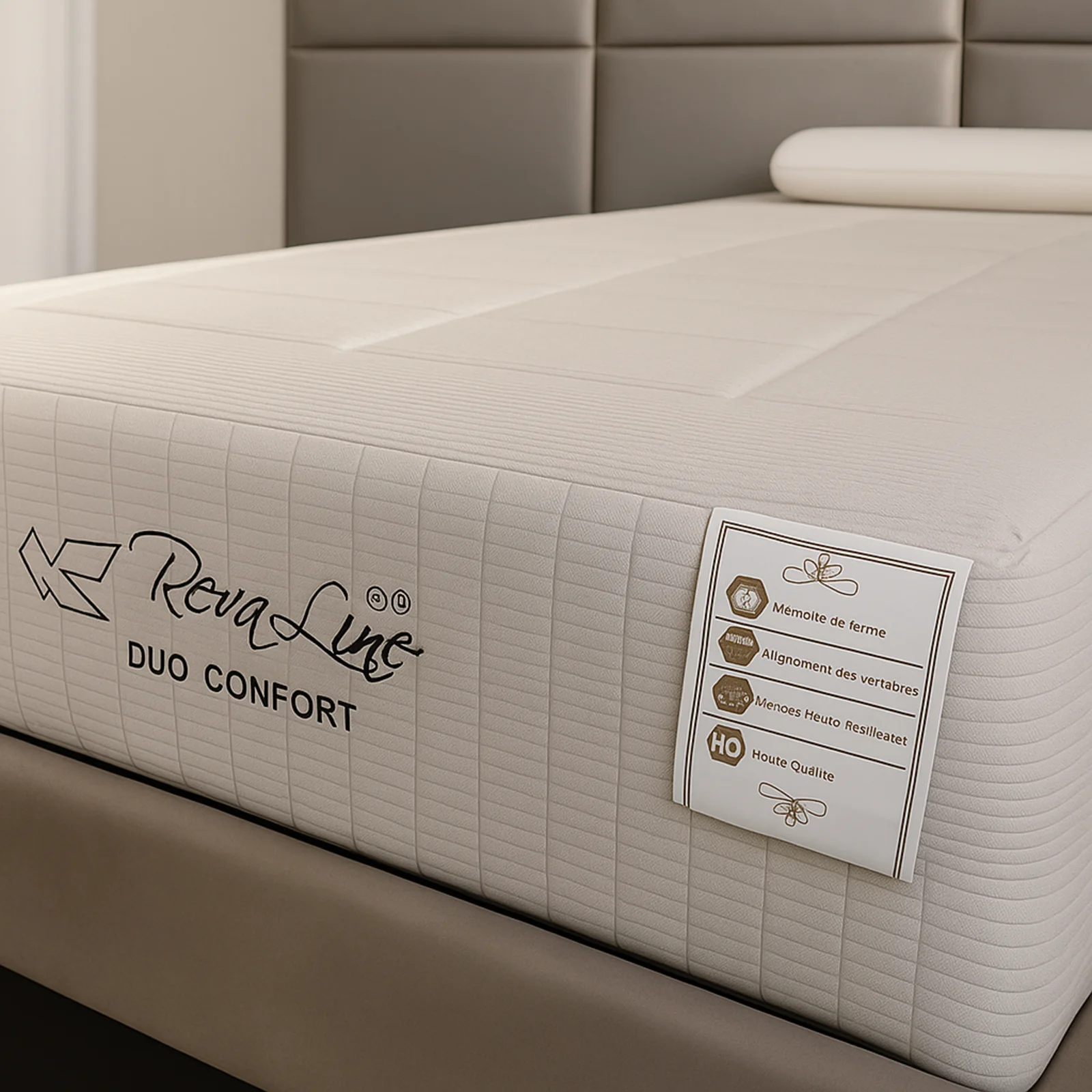 Matelas 100% mémoire de forme, 25 cm, soulagement lombaire - Collection Duo Confort - Image 7