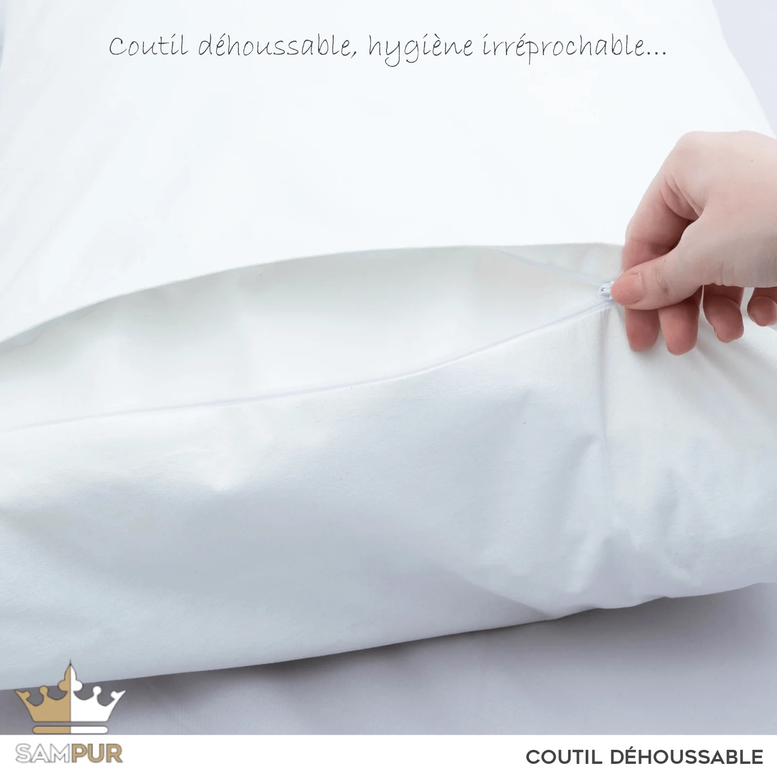 Oreiller mémoire de forme, ergonomique, déhoussable - Collection Bonne Fête - Image 10