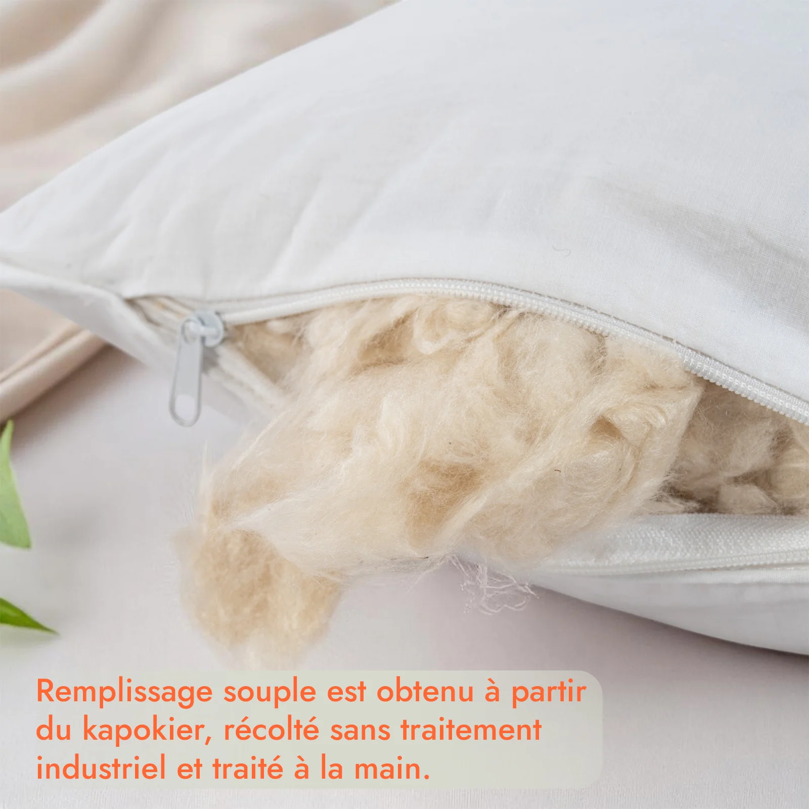 Oreiller kapok 100% naturel, ergonomique, organique - Collection Kapok - Image 7