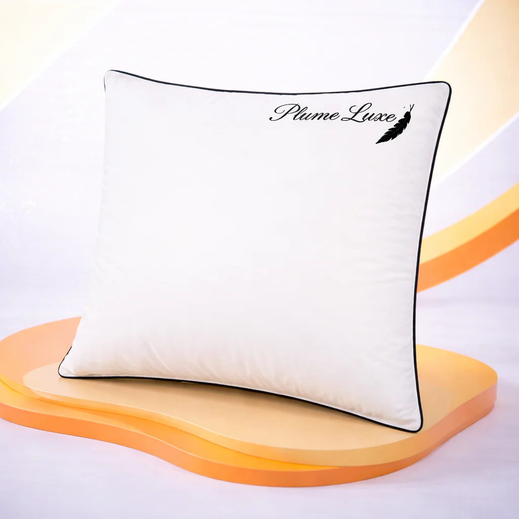 Oreiller plume de canard, coutil coton, ergonomique - Collection Luxe - Image 12