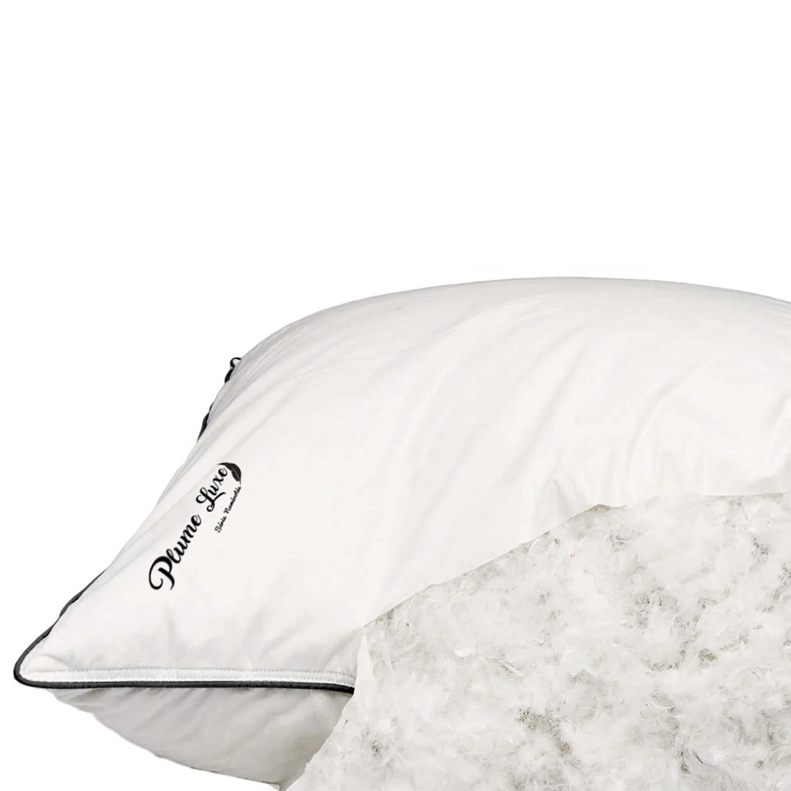 Oreiller plume de canard, coutil coton, ergonomique - Collection Luxe - Image 4