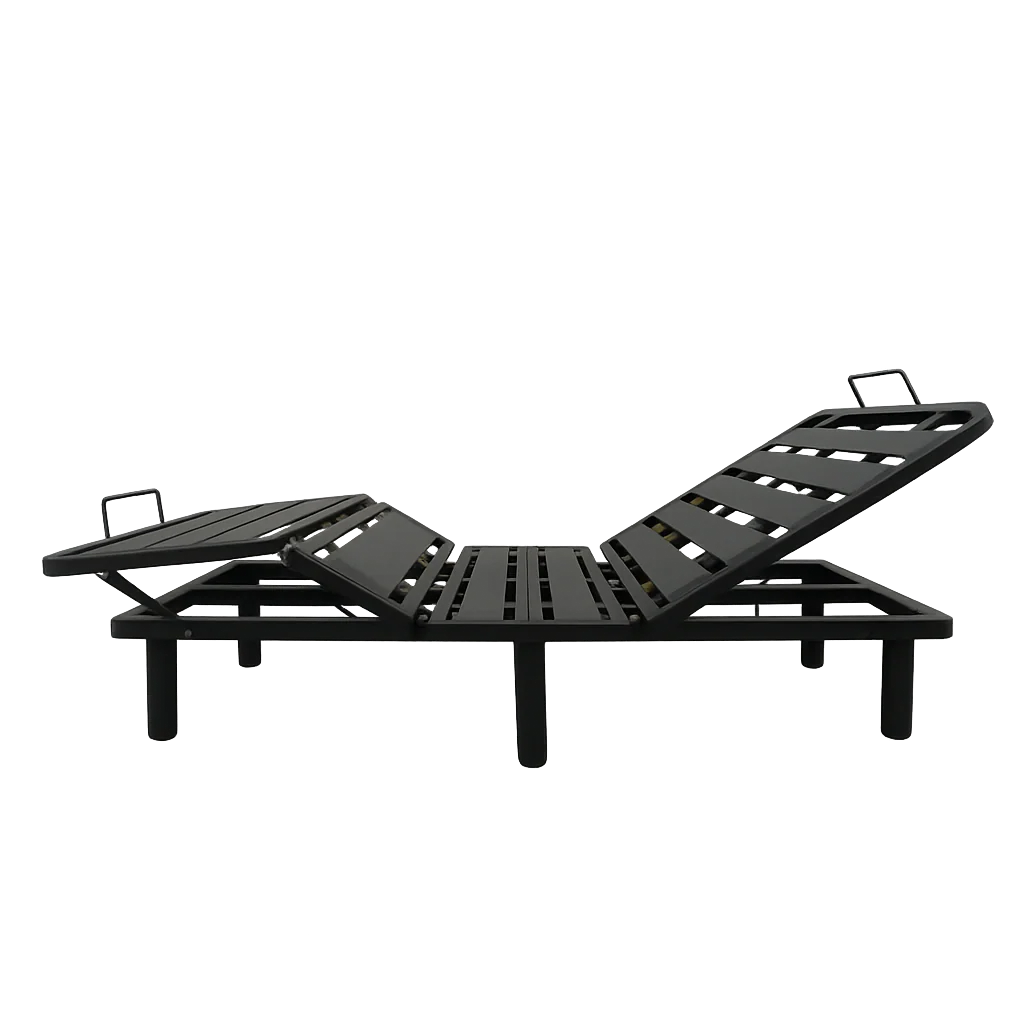 Pack lit électrique orthopédique à lattes en simili cuir blanc Orthoflex : matelas inclus - Image 15