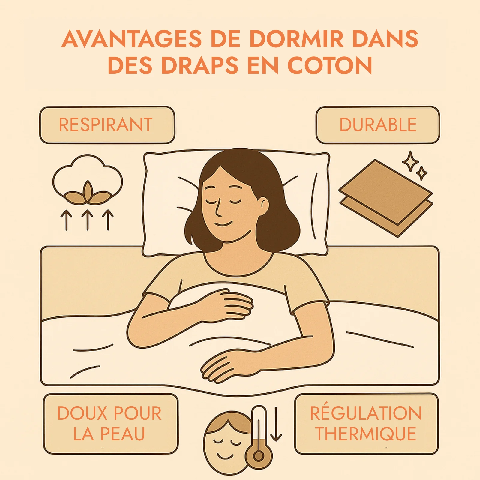 Protège-matelas 100% coton, aération optimisée - Collection Confort Palace - Image 4