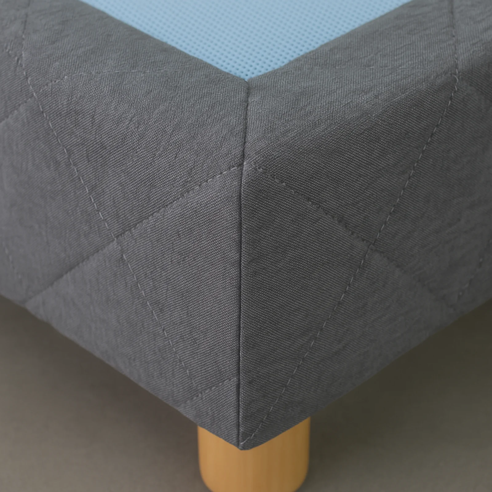 Sommier tapissier, contour tissu, structure bois - Collection Confort - Image 6
