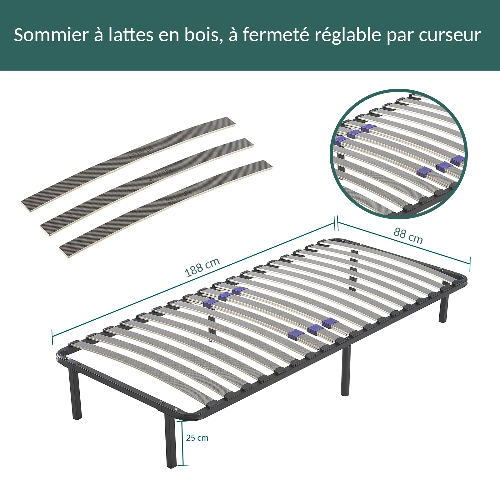 Sommier morphologique, confort personnalisé - Collection SoftDream - Image 10