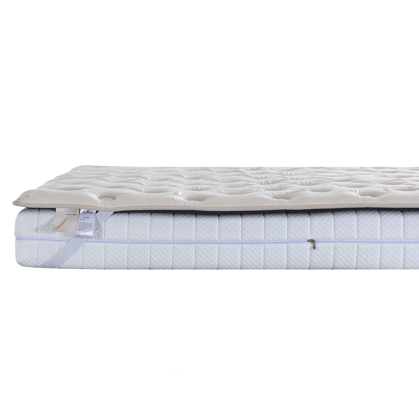 Surmatelas latex et mémoire de forme, enveloppe Bamboo - Collection Latex - Image 10
