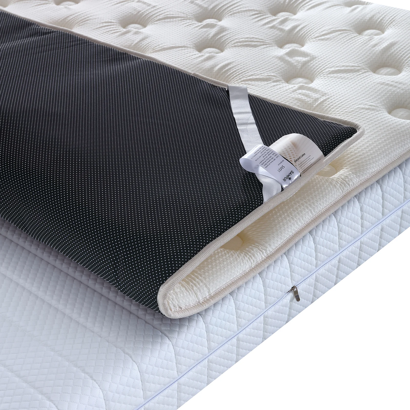 Surmatelas latex et mémoire de forme, enveloppe Bamboo - Collection Latex - Image 6