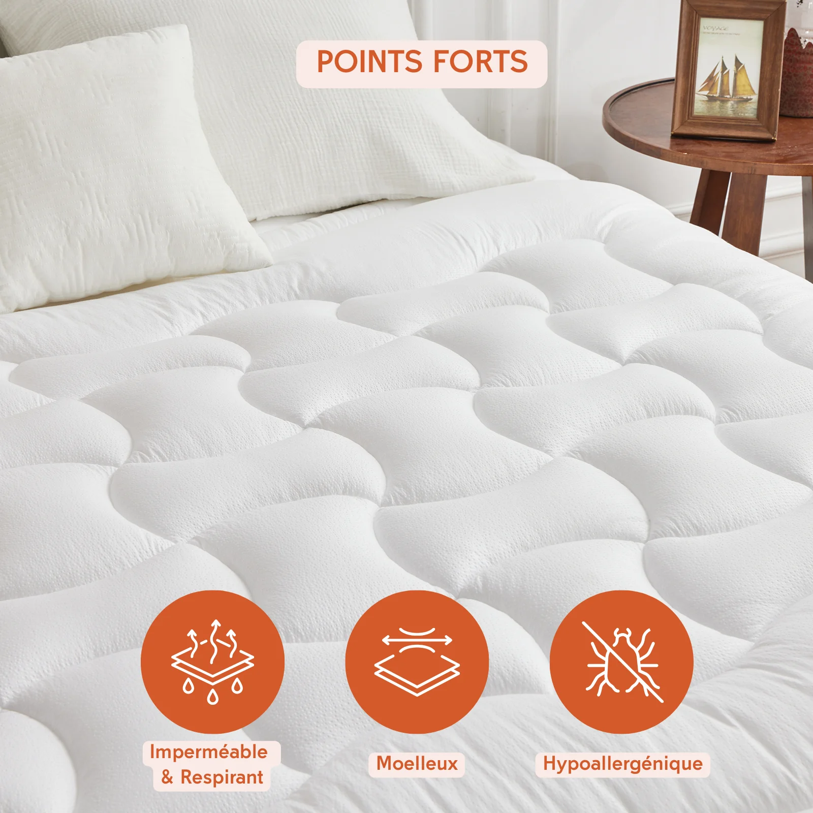 Surmatelas waterproof, protège-matelas intégré – Collection ConforProtect Waterproof - Image 3