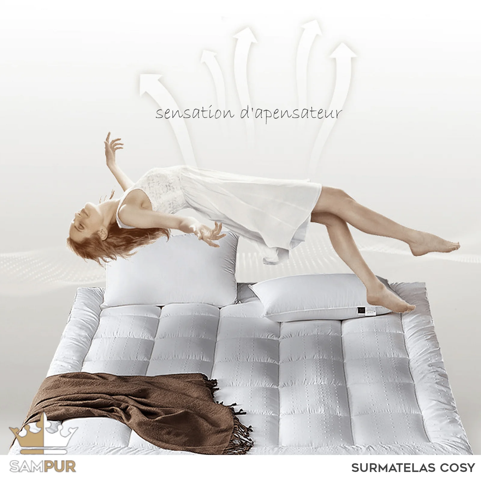 Surmatelas haute densité, hypoallergénique, confortable - Collection Cosy - Image 8