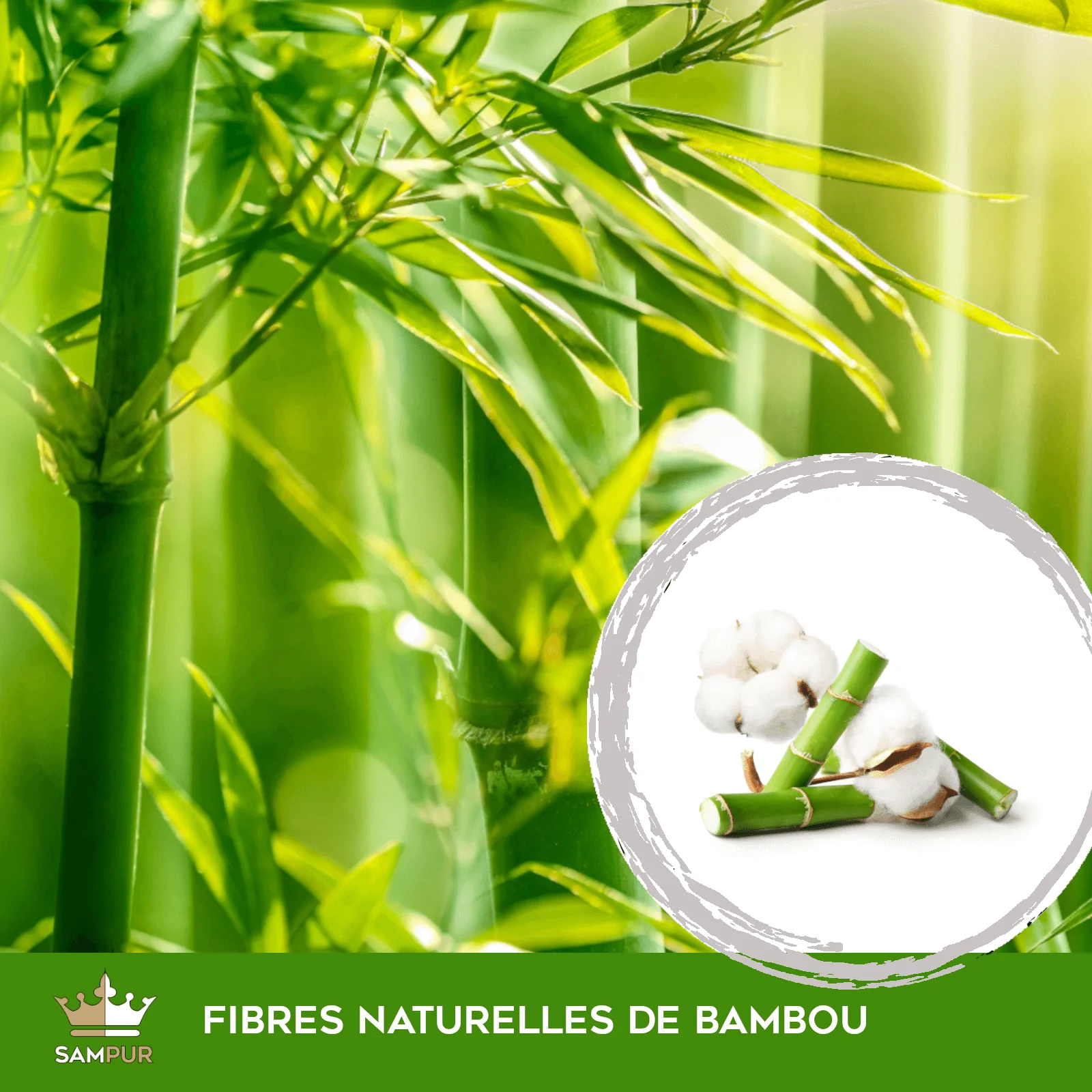 Surmatelas mémoire de forme, confort 7 zones - Collection Natura Bamboo - Image 6