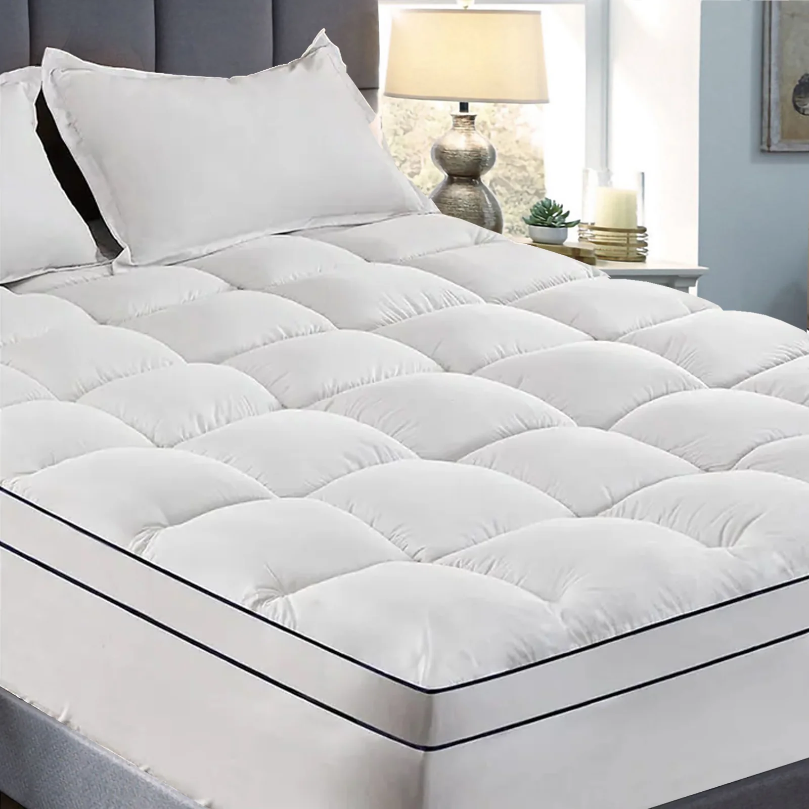 Surmatelas 100% plumes de canard, moelleux et ergonomique - Collection Plumes XXL - Image 9