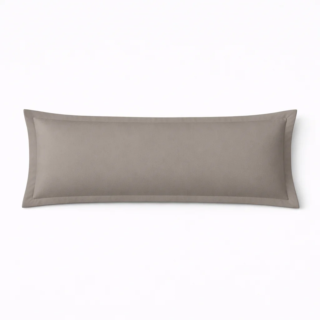 Taie d’oreiller gris perle, douce, respirante, lavable, durable - Collection Unie - Image 8