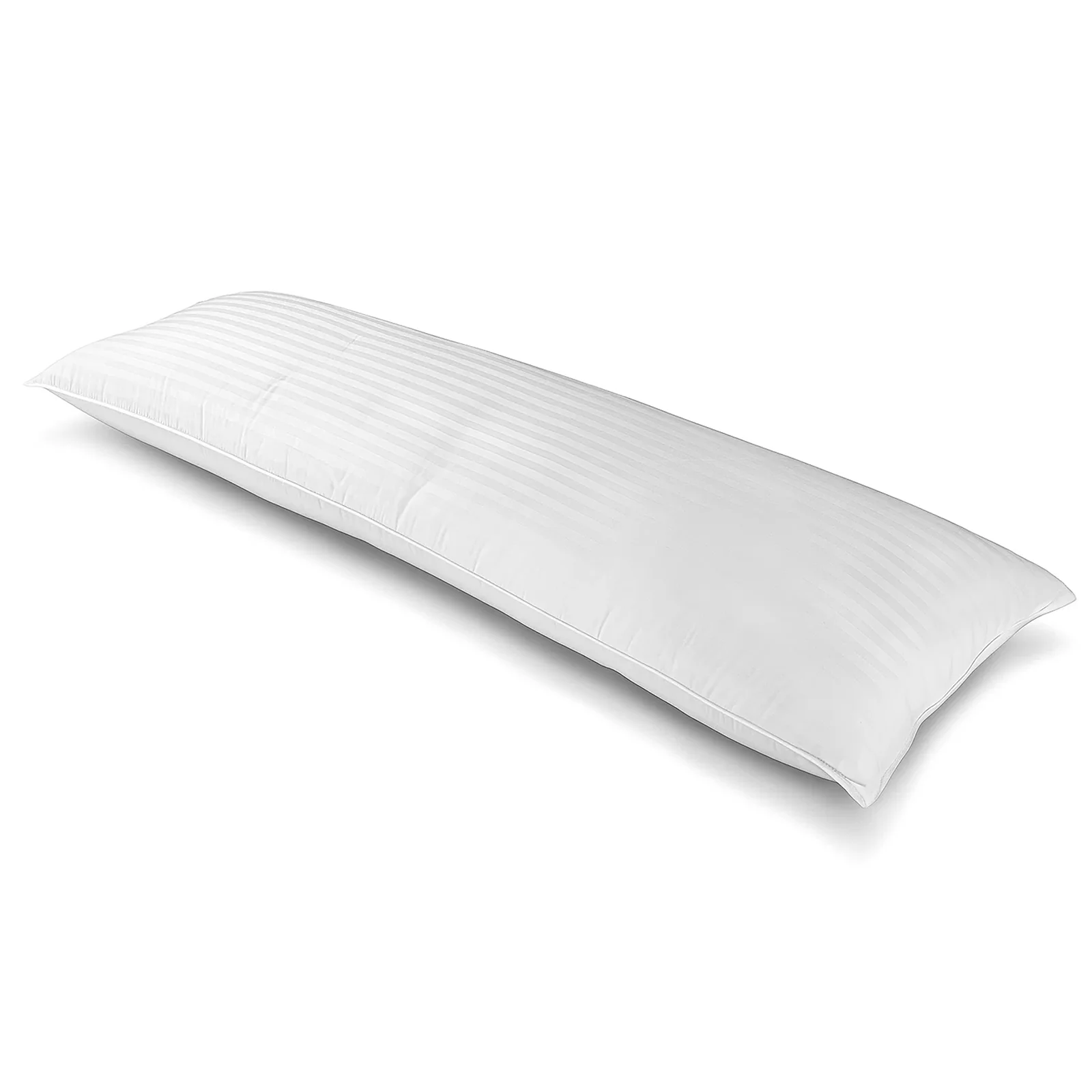 Traversin plumes de canard et duvet, jacquard strié, confort et soutien équilibré - Collection Duvet
